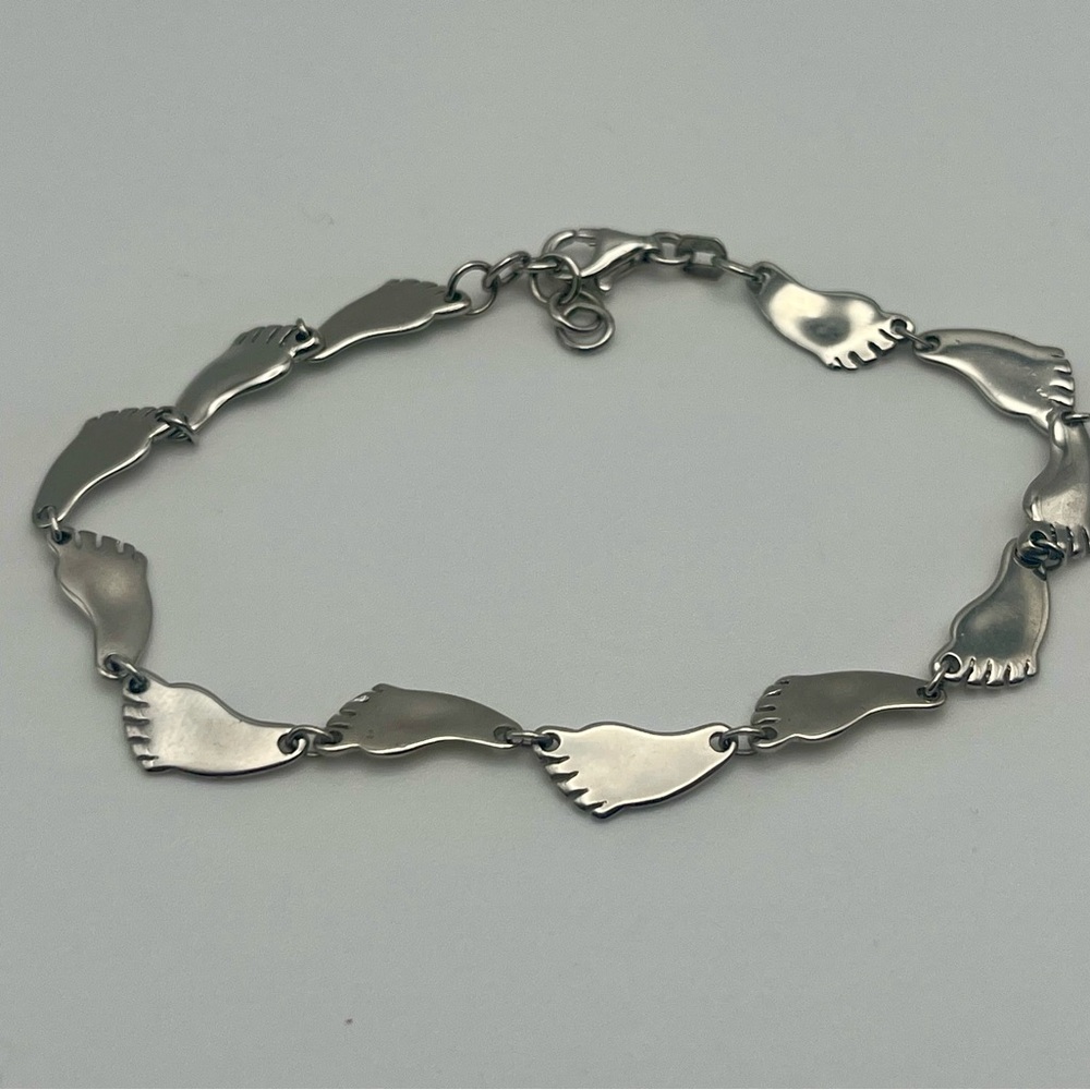 Bracelet With “Bare Foot Charms”